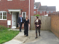 Princess Anne meets local residents